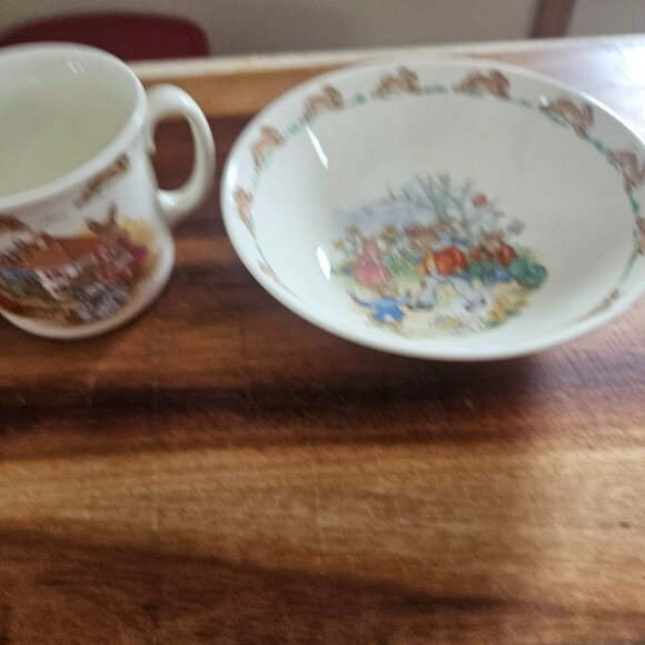 ROYAL DOULTON BUNNYKINS 2 PIECE CHILDRENS DINNER SET - Picture 6 of 9